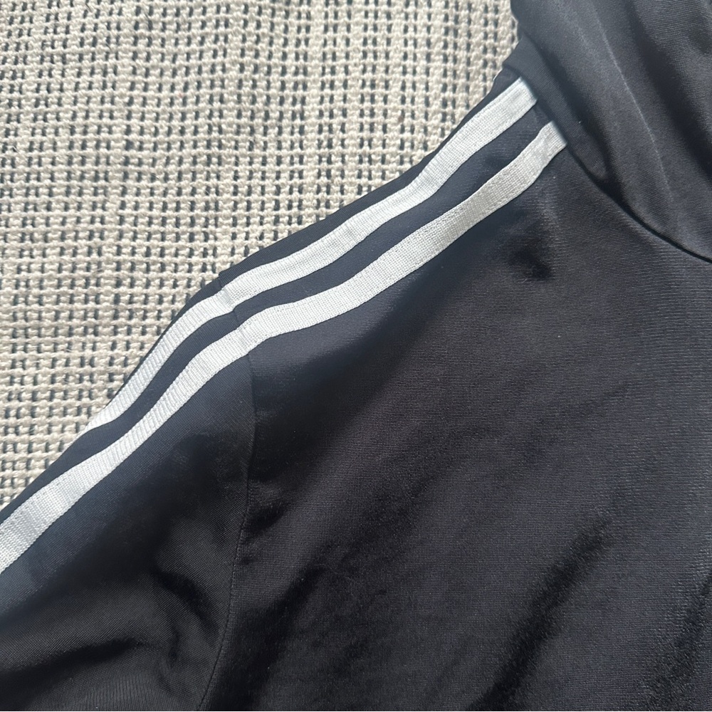 ADIDAS Black and White Full Zip Sweatshirt Size S - Picture 3 of 7
